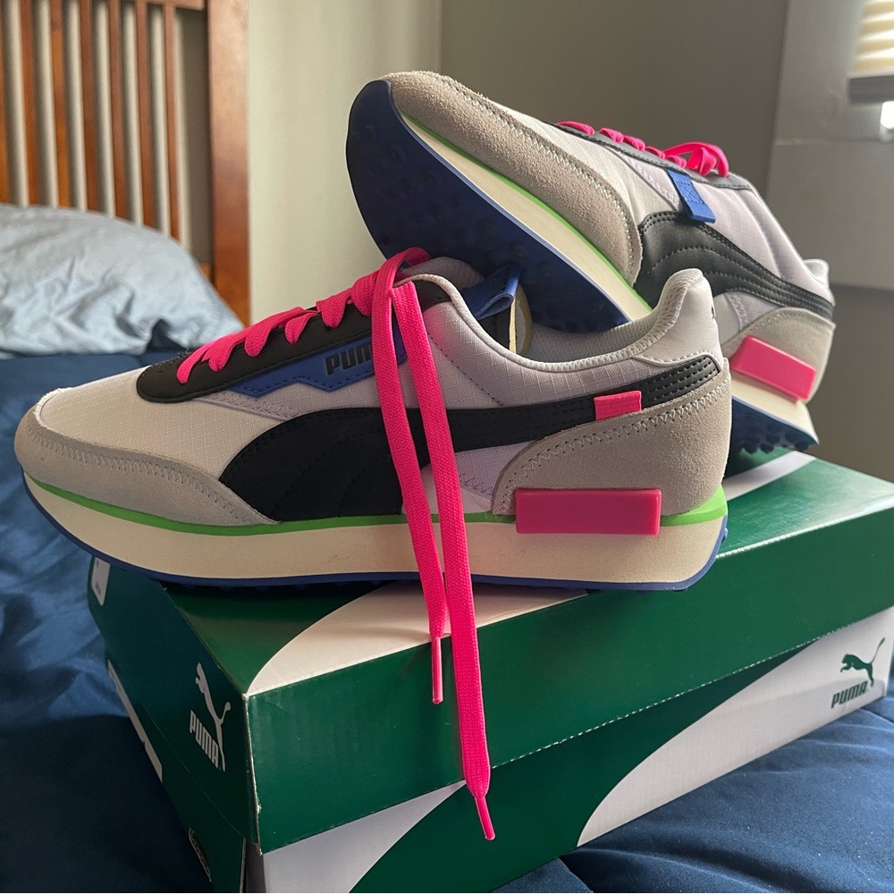 Women’s Puma’s “Future Rider Play On” Size 91/2 W/Box